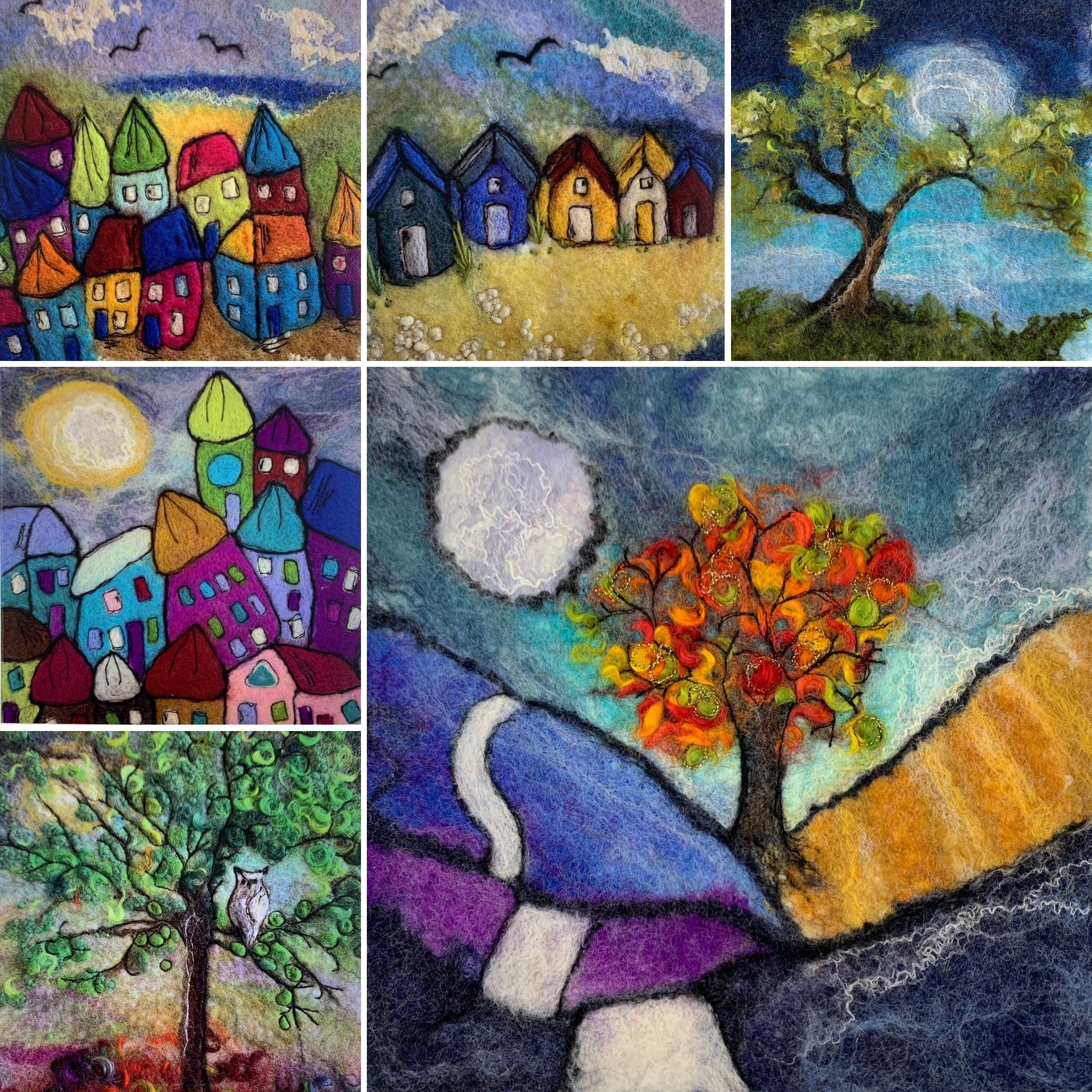 Six Printed Art Greeting Cards