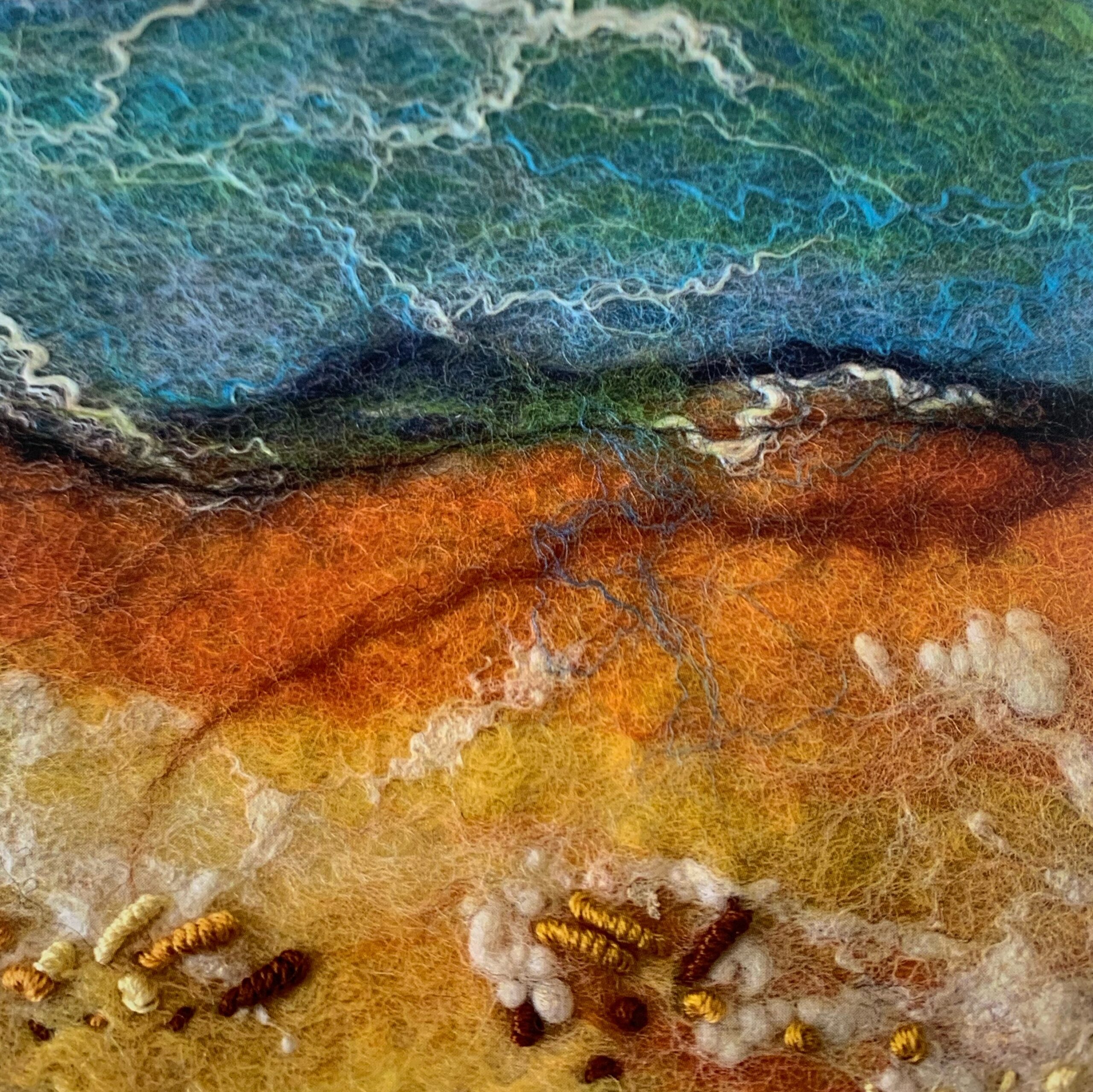 Sea and Hills Greetings Card